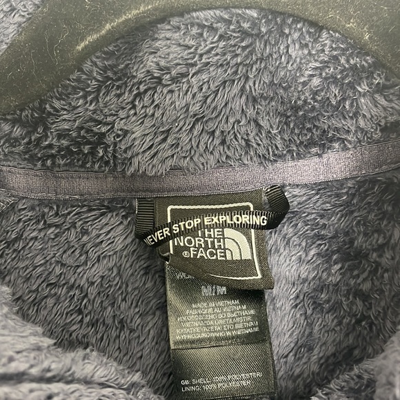 The north face fleece medium jacket blue/grey - Picture 2 of 4
